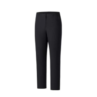 安踏女梭织防泼水弹力舒适透气运动长裤162530510 基础黑 3XL/185