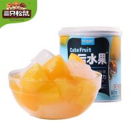 三只松鼠水果双色罐头300g