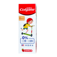 高露洁幼儿健齿氟防蛀牙膏天然草莓味70克-6岁以下