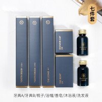 蓝卡诺 一次性洗漱用品 7件套 含香皂/浴帽/沐露/洗发露/梳子/牙具/拖鞋