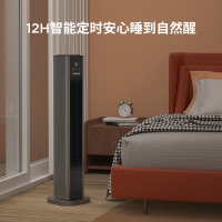 西屋(Westinghouse) 暖风机取暖器 WTH-511 石墨烯发热+铝风轮防噪+12H定时 银灰色