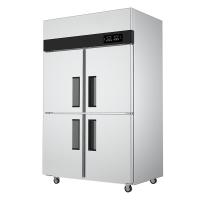 乐创 (lecon) LC-J-BG401 商用四门冰柜 立式大容量厨房酒店双温保鲜柜展示柜 双温