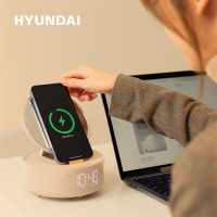 HYUNDAI YH-F166 多功能无线充化妆镜音箱移动电源