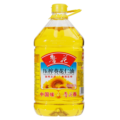 鲁花 葵花仁油4L*1 物理压榨葵花仁油 剥壳去皮压榨 食用油