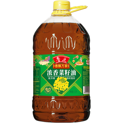 鲁花 香飘万家 低芥酸浓香菜籽油5L*1