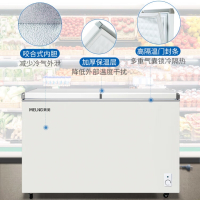 美菱 BCD-278AZ 278升家用商用卧式双温白色大容量冷藏冷冻冰柜 冷藏冷冻双温节能省电蝶形门侧掀门保鲜大容量冷柜