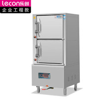 乐创 LC-J-SX24AS 商用海鲜蒸柜 食堂酒店上下双门电热蒸柜