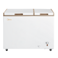 美的 BCD-182DKMB 双门双温冷柜 182升卧式 冷冻冷藏 减霜 六档调温