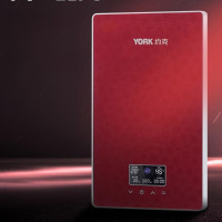 约克(YORK) YK-F6 即热式电热水器 家用小型 智能恒温速热淋浴洗澡 8500W 盛世红