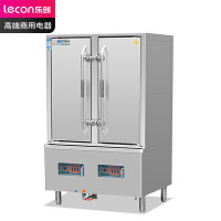 乐创(lecon) LC-J-SM36A 商用海鲜蒸柜 食堂酒店 双门电蒸柜