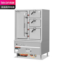 乐创(lecon) LC-J-SM4A2 商用海鲜蒸柜 食堂酒店四门鼓风型蒸柜 左一右三 工程款