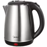 美的(Midea) AEK1719 电水壶 1.7L家用电热水壶 热水壶速热 304不锈钢一体无缝内胆烧水壶