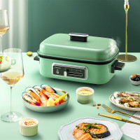 西屋 WSC-1688 多功能烹饪锅4.5L功能锅便捷家用电火锅蒸煮锅高颜值轻食绿色