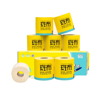 斑布 BCJ160A10 BASE系列 竹浆本色空心卷筒纸厕所纸巾4层160克*10卷