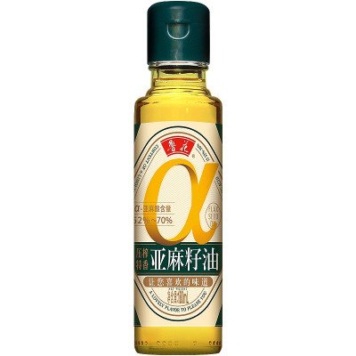 鲁花 亚麻籽油180ml*1 食用油物理压榨