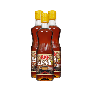 鲁花 芝麻香油100ml*3 物理压榨 香味浓郁 凉拌烹饪