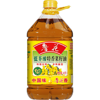 鲁花 特香菜籽油4L*1 非转基因 压榨 粮油 食用油