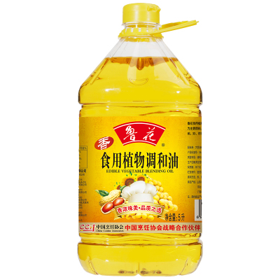 鲁花 食用调和油(大豆)5L*1 家用粮油 厨房 炒菜 大豆香