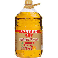 鲁花 食用油 5S物理压榨一级高油酸花生油5.7L*1