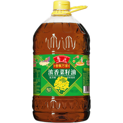 鲁花 食用油 低芥酸非转基因 香飘万家菜籽油3.06L*1