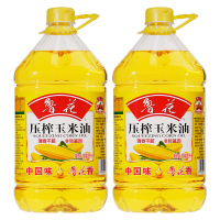 鲁花 食用油 物理压榨一级非转基因玉米油5L*2