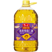 鲁花 香飘万家浓香葵花仁油5L*1 食用油 剥壳去皮 压榨浓香