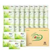 心相印 W910(箱装)心相印茶语系列四层皮夹式纸手帕8包*4条*12提 384包