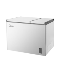 美的(Midea) BCD-209DKEMXC(E) 立式冷柜 209升 双门双温低霜家用一级能效