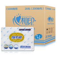 心相印 CS008(箱装)商用金色系列 二层压花擦手纸(20包)