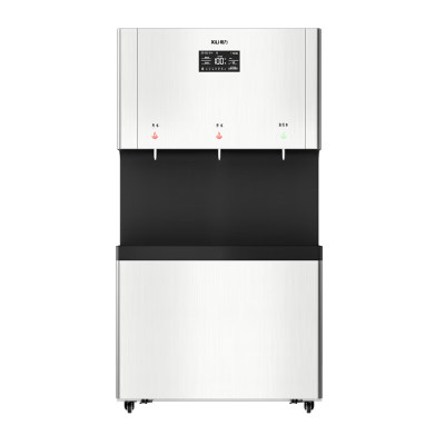 希力 XL-T90 净水器 4500W立式直饮机不锈钢开水器一键排空紫外线杀菌 二开一直饮
