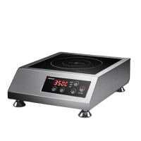 德玛仕(DEMASHI)IH-TT-3500A 商用电磁炉 3500W大功率 全不锈钢机身[黑色]