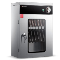 德玛仕 XDZ50-LB 刀具消毒柜 商用紫外线臭氧消毒机酒店饭店厨房菜刀砧板刀架5把刀玻璃门