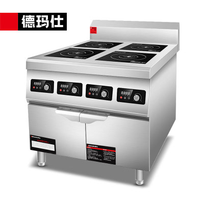 德玛仕 HW-BZL3.5X-04(含安装)商用电磁炉 304材质 4*3.5kw 全自动智能四头煲仔饭机器