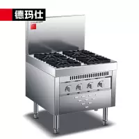 德玛仕 SPTT5/20-AA特征YFBZ-4(含安装)商用电磁炉 304材质 煲仔炉四眼多头猛火灶 天燃气