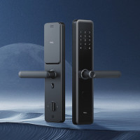 TCL S10R Pro 智能门锁 NFC全兼容灵速双校准指纹智能门锁 曜石黑