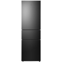 TCL R210V7-C 三门冰箱 晶岩灰 210升 双变频风冷无霜 三门小型宿舍家用电冰箱