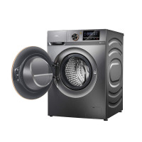 TCL G100F12S-HD 除菌洗筒自洁滚筒 纤薄变频直驱洗烘一体机10kg 低温柔烘 星曜灰