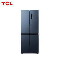 TCL R410S1-U 多门冰箱 410升 四门十字开门冰箱 嵌入风冷无霜一级能效变频节能 星夜蓝