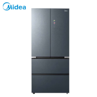 美的 BCD-512WFGPZM(E) 冰箱 512升变频一级能效法式多门冰箱净味除菌无霜智能家电玻璃门