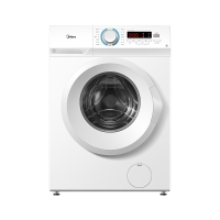 美的 MG72-G2021 滚筒洗衣机全自动 7.2公斤降噪夜间洗免打扰 巴氏除菌纤薄机身快洗