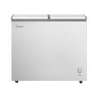 美的(Midea) BCD-223VM(E) 立式冷柜 223L大容量 冷藏冷冻冰柜 蝶形门卧式