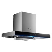 美的(Midea) CXW-260-B87P 油烟机 21立方大吸力抽油烟机 高温蒸汽洗 欧式 挥手控制