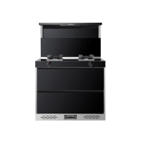 美菱 集成灶JJZY-MYZ10 家用集成灶 5.2Kw大火力100升容量17立方爆炒 黑色 液化气 集成灶