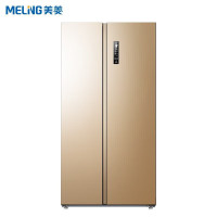 美菱(MELNG) BCD-435WEJC 冰箱家用大容量对开门双开门冰箱 纤薄机身风冷金色435L