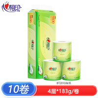 心相印 BT2010 生活用纸 心相印茶语丝享183克10粒装四层茶叶压花卷筒卫生纸(提装)