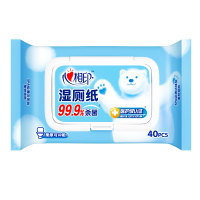 心相印 XCY040(箱装)心相印湿厕纸系列40片24包装湿巾(云熊22-1版)99.9%杀菌湿纸巾
