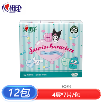 心相印 C2910心相印IP款12包装手帕纸3条+C1710茶语经典12包6条装手帕纸1箱+C3624茶语丝享24包*3