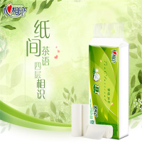 心相印 LR2010(箱装)心相印茶语丝享系列 85克10卷4提装4层无芯卫生纸 家用卷纸