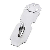 弘工 不锈钢锁扣 插销搭扣防盗门扣门栓门鼻子挂锁扣 2.5寸 66mm(配安装螺丝) 定制