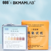 比克曼生物 测氯试纸余氯测有效氯含量污水消毒液自来水检测 测氯试纸(1卷/盒约4m) 1盒